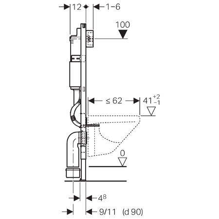 Комплект Geberit Duofix 458.124.21.1 UP100 с подвесным унитазом IFO Special RP731200100 с крышкой-сиденьем soft-close RP706011300 - фото Geberit (Геберит) Shop