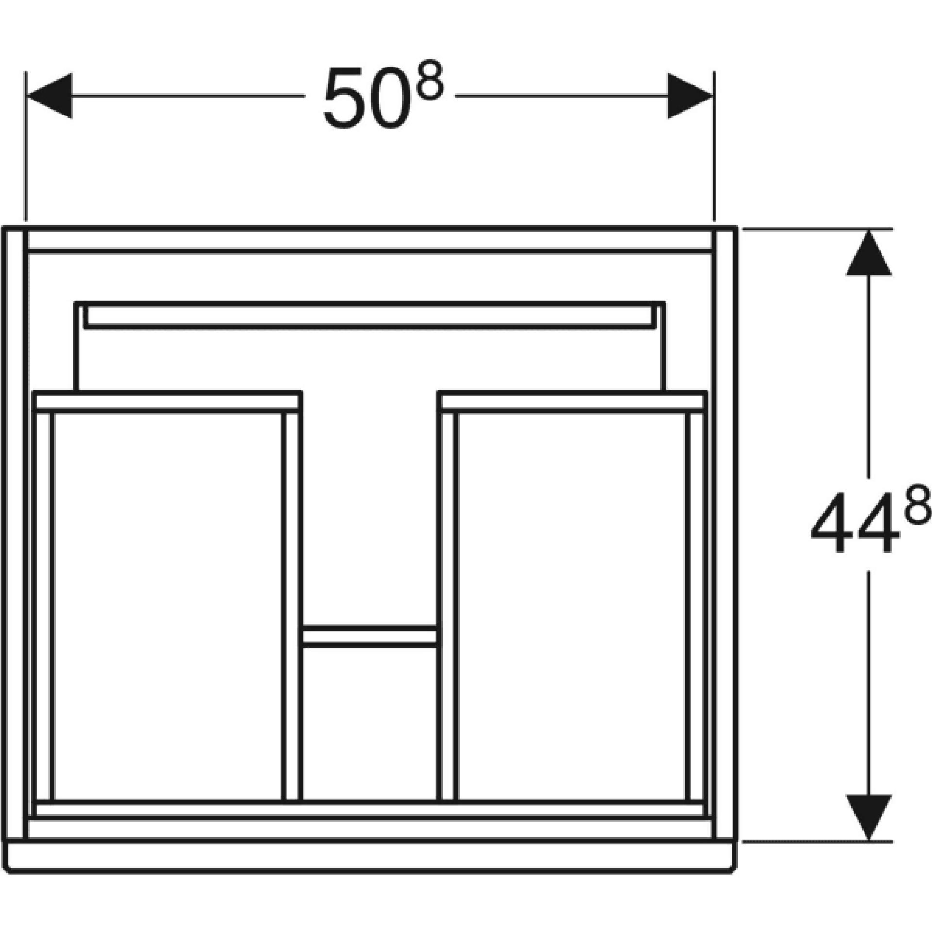 Тумба для комплекта 54 см Geberit Renova Plan 869556000, темно-серый - фото Geberit (Геберит) Shop