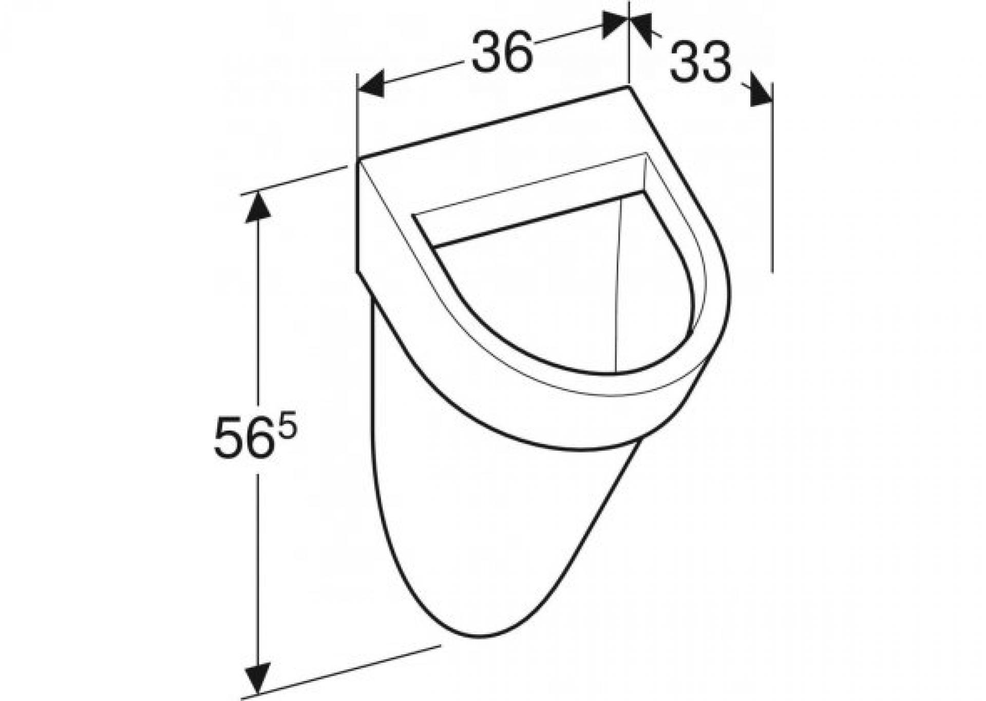 Писсуар Geberit Flow 235900000 - фото Geberit (Геберит) Shop