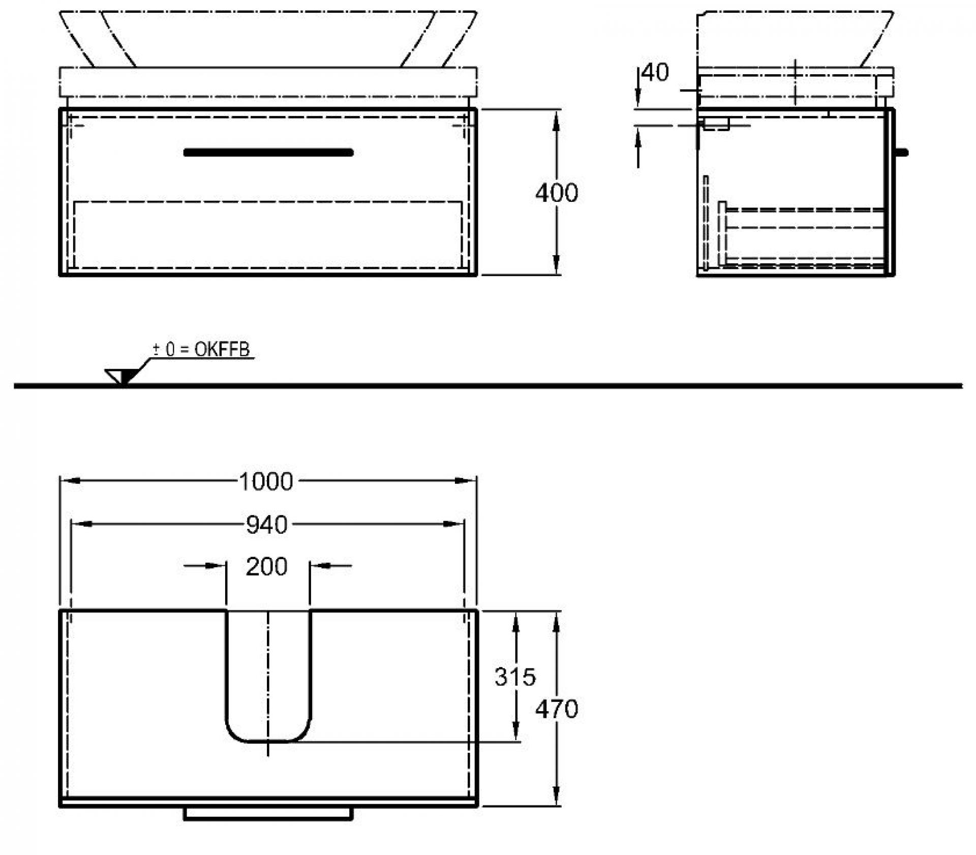 Тумба под раковину 100 см Geberit Silk Y816012000 - фото Geberit (Геберит) Shop