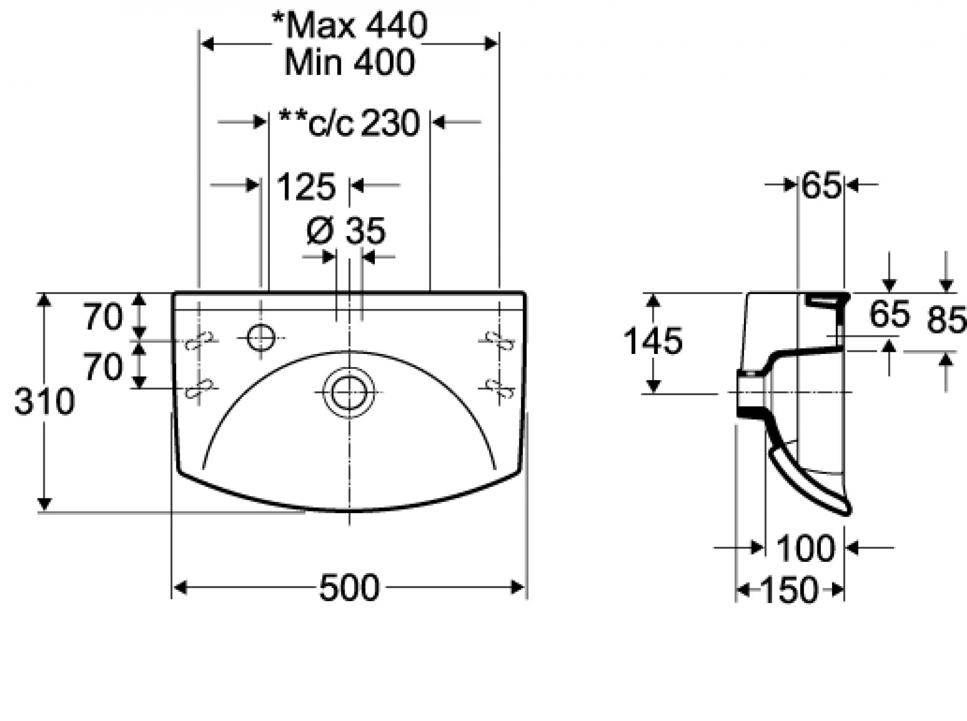 Раковина 50 см IFO Sign D73180 - фото Geberit (Геберит) Shop