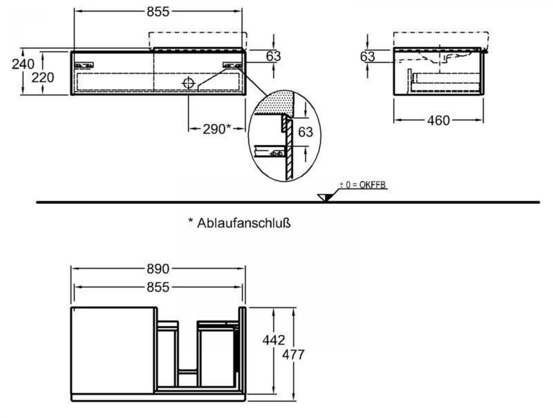 Тумба под раковину 90 см Geberit iCon 841592000 - фото Geberit (Геберит) Shop