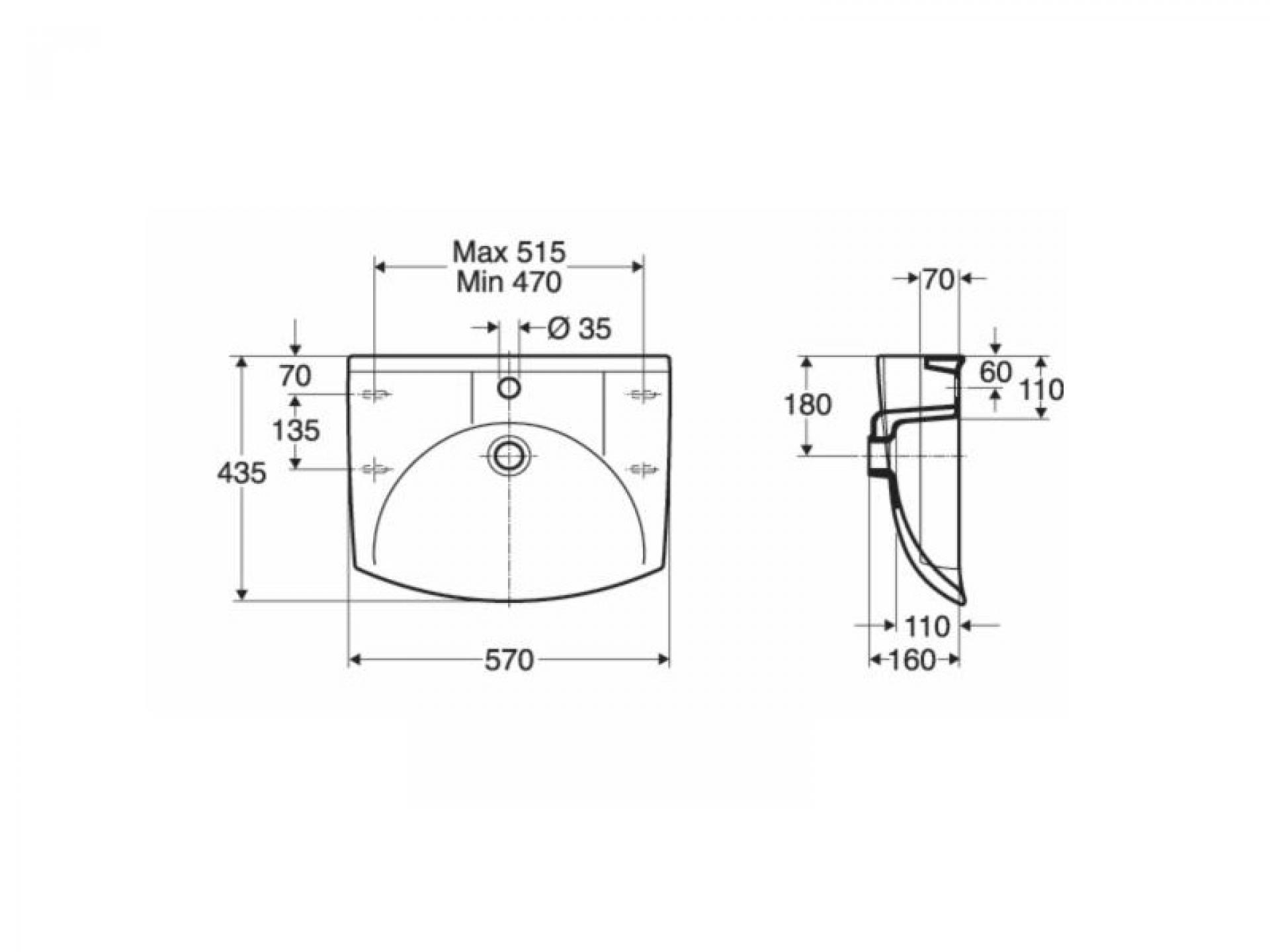 Раковина 57 см IFO Sign D73220 - фото Geberit (Геберит) Shop