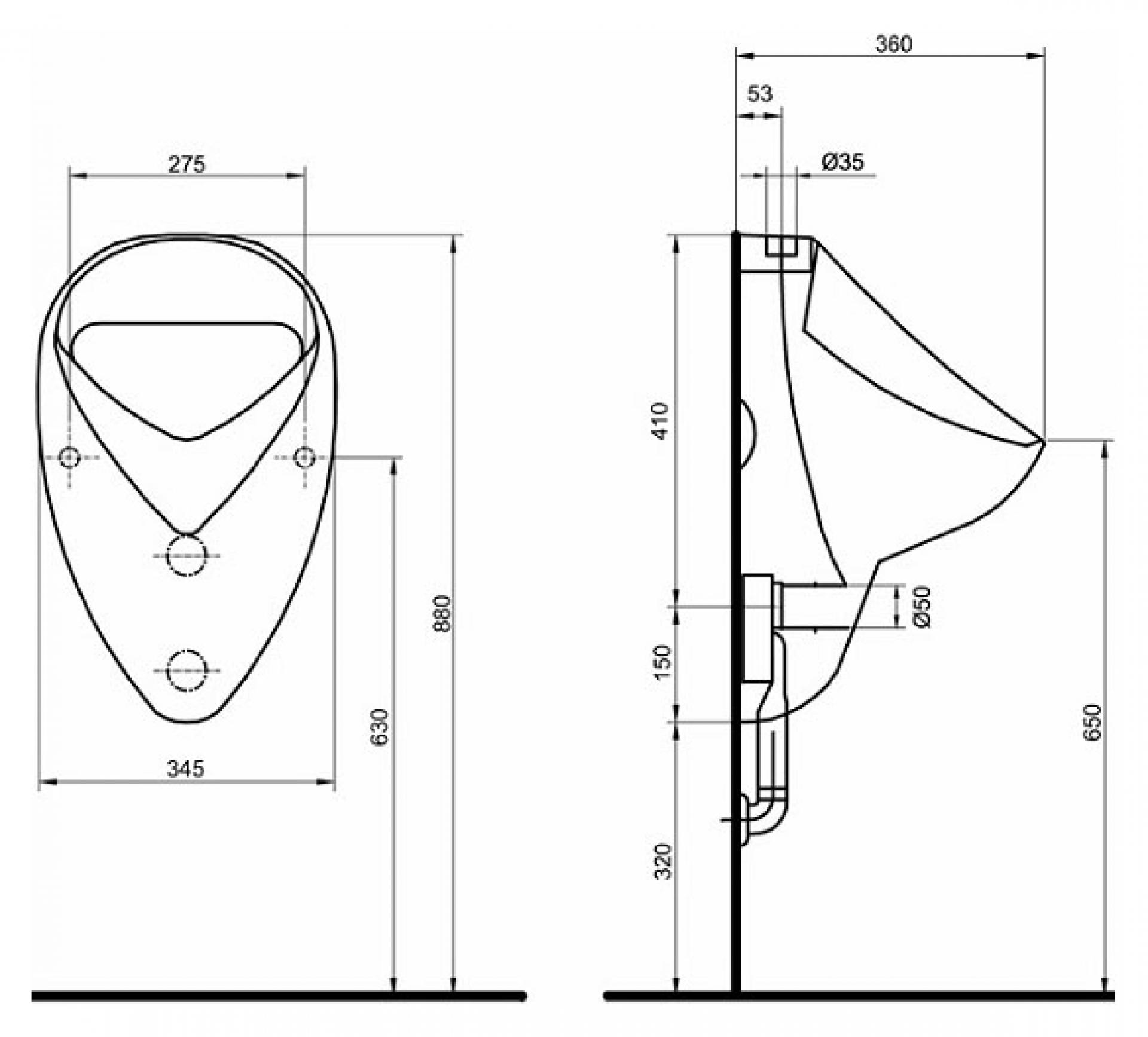 Писсуар KOLO Nova Pro Felix 26011000 - фото Geberit (Геберит) Shop