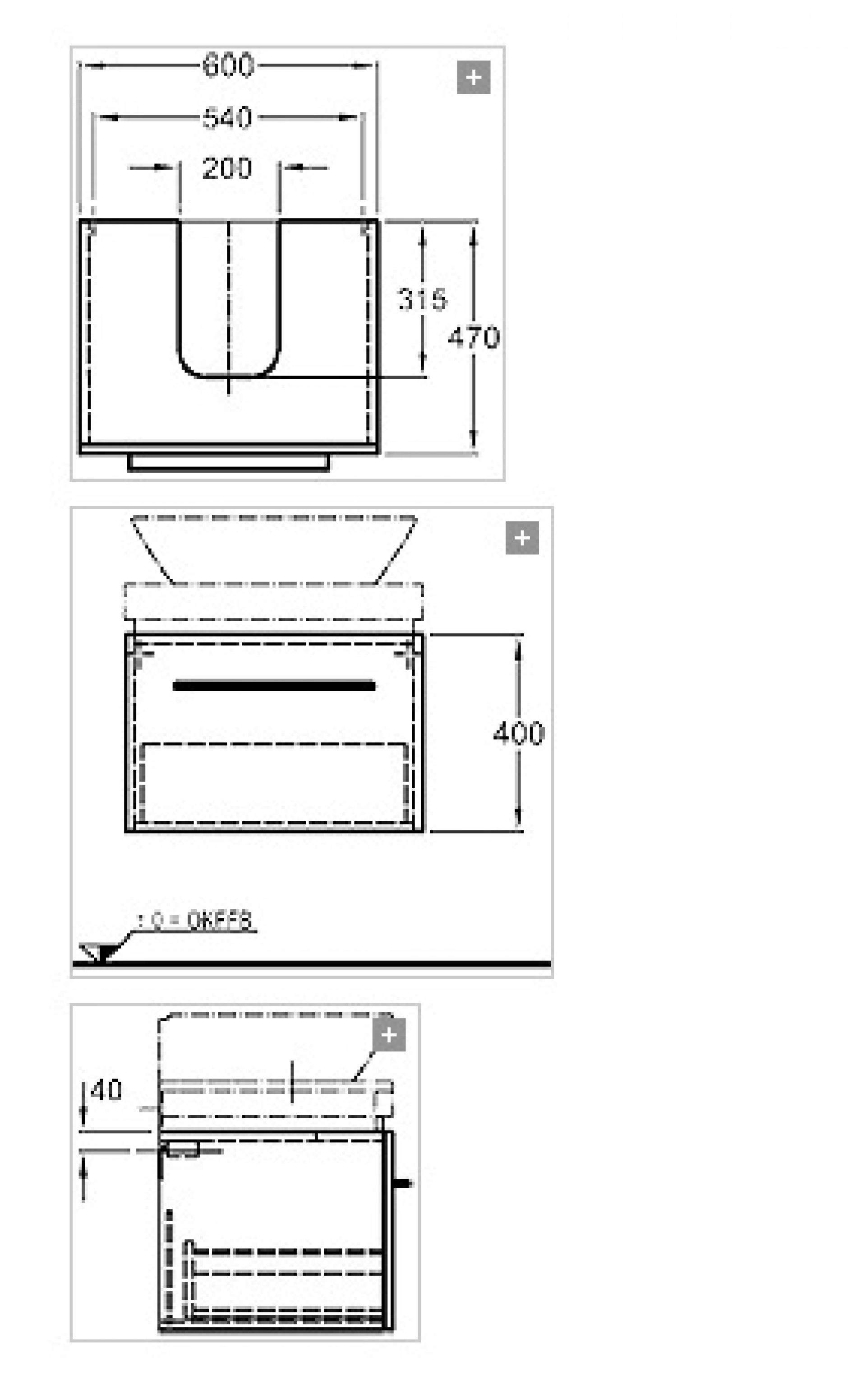 Тумба под раковину 60 см Geberit Silk Y816061000 - фото Geberit (Геберит) Shop