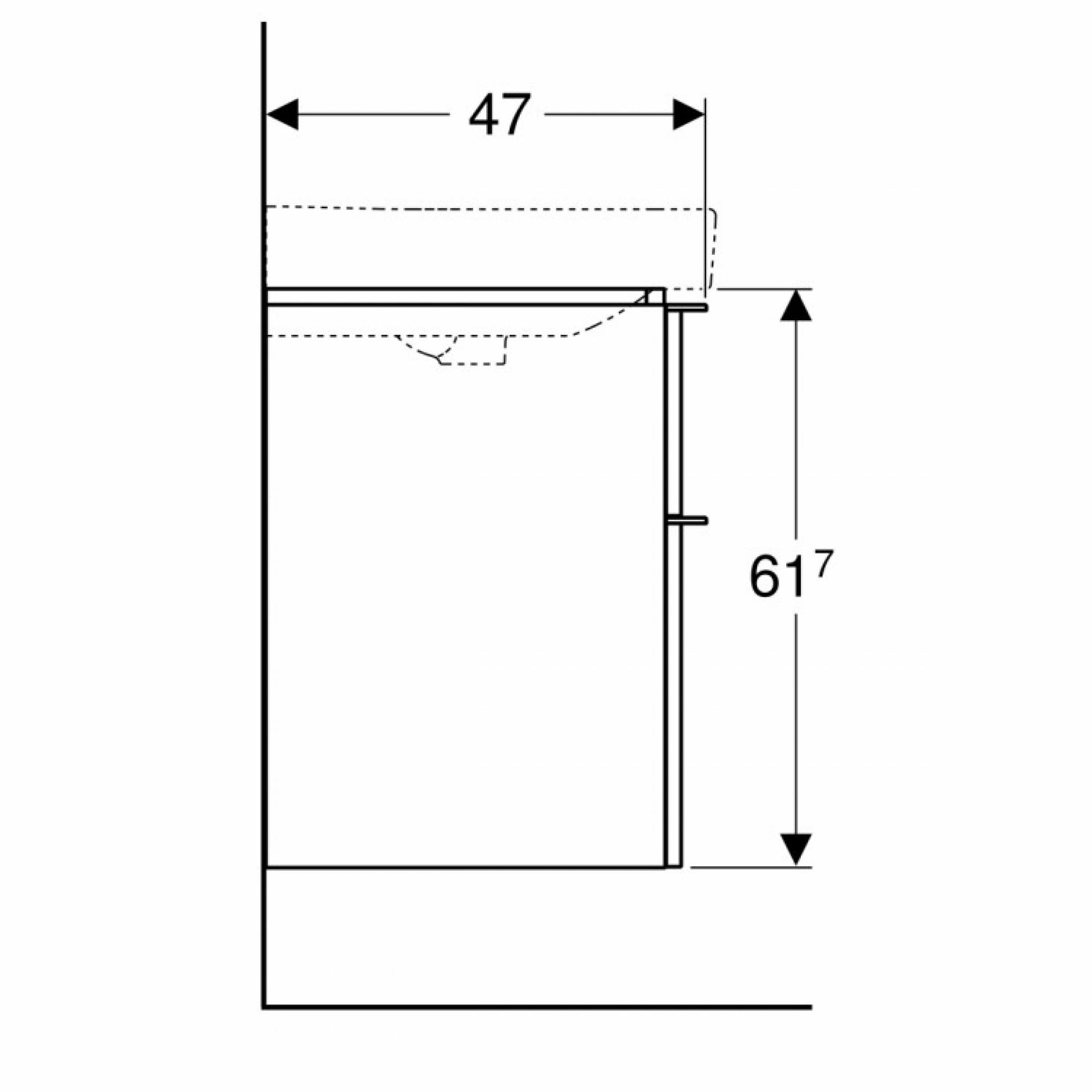 Тумба для раковины Geberit Smyle Square 500.355.00.1 Белый глянцевый 120см - фото Geberit (Геберит) Shop