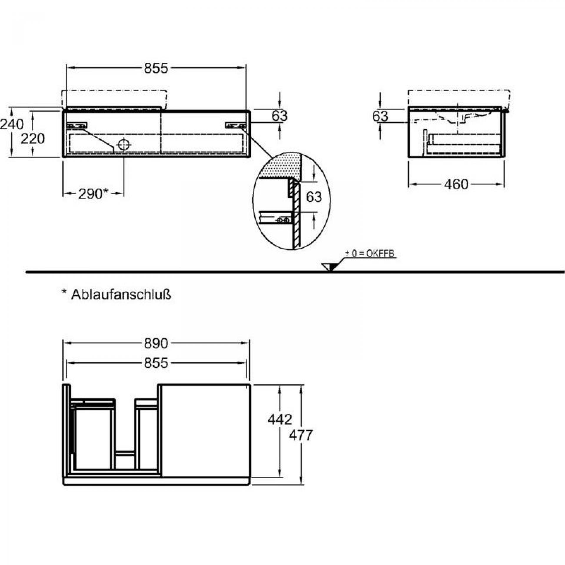 Тумба под раковину 90 см Geberit iCon 840492000 - фото Geberit (Геберит) Shop