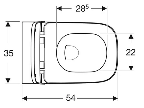 Подвесной унитаз Geberit Smyle 500.683.01.1 с сиденьем микролифт - фото Geberit (Геберит) Shop