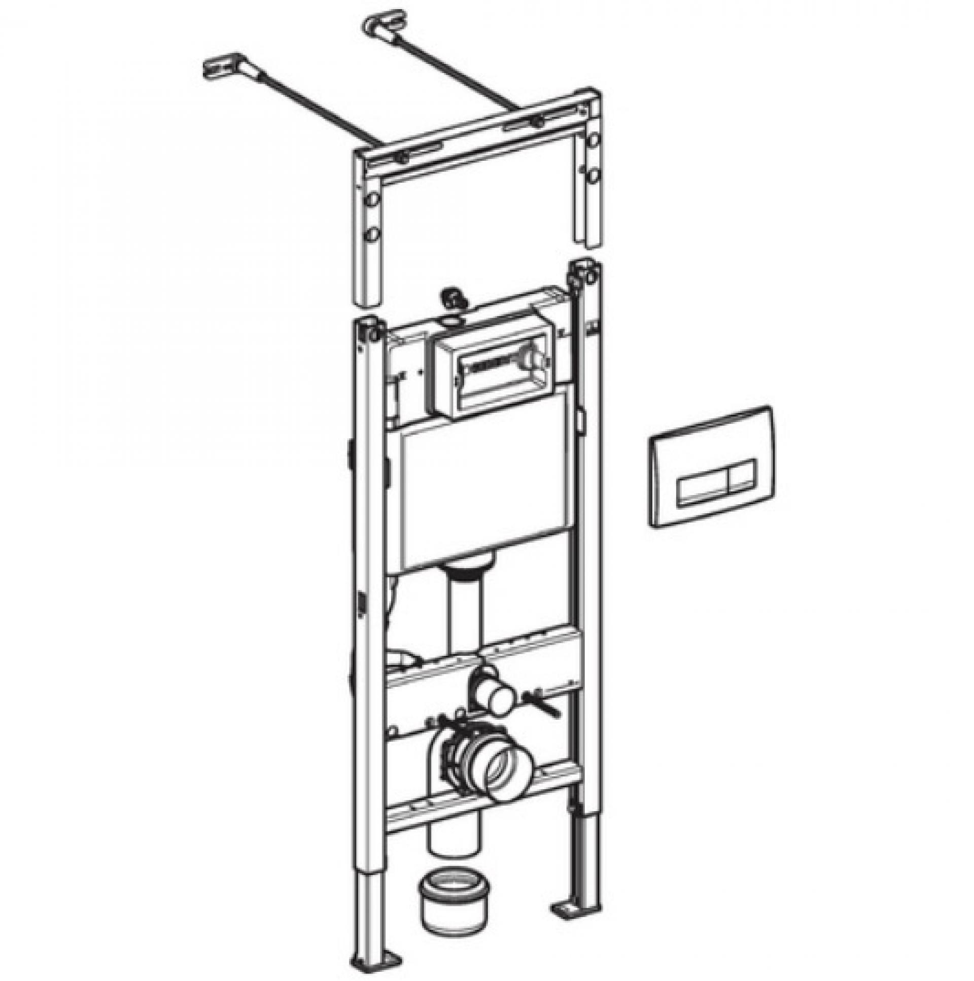 Комплект Geberit Duofix 458.125.21.1 UP100 с подвесным унитазом IFOSpecial RP731200100 с крышкой-сиденьем soft-close RP706011300 - фото Geberit (Геберит) Shop