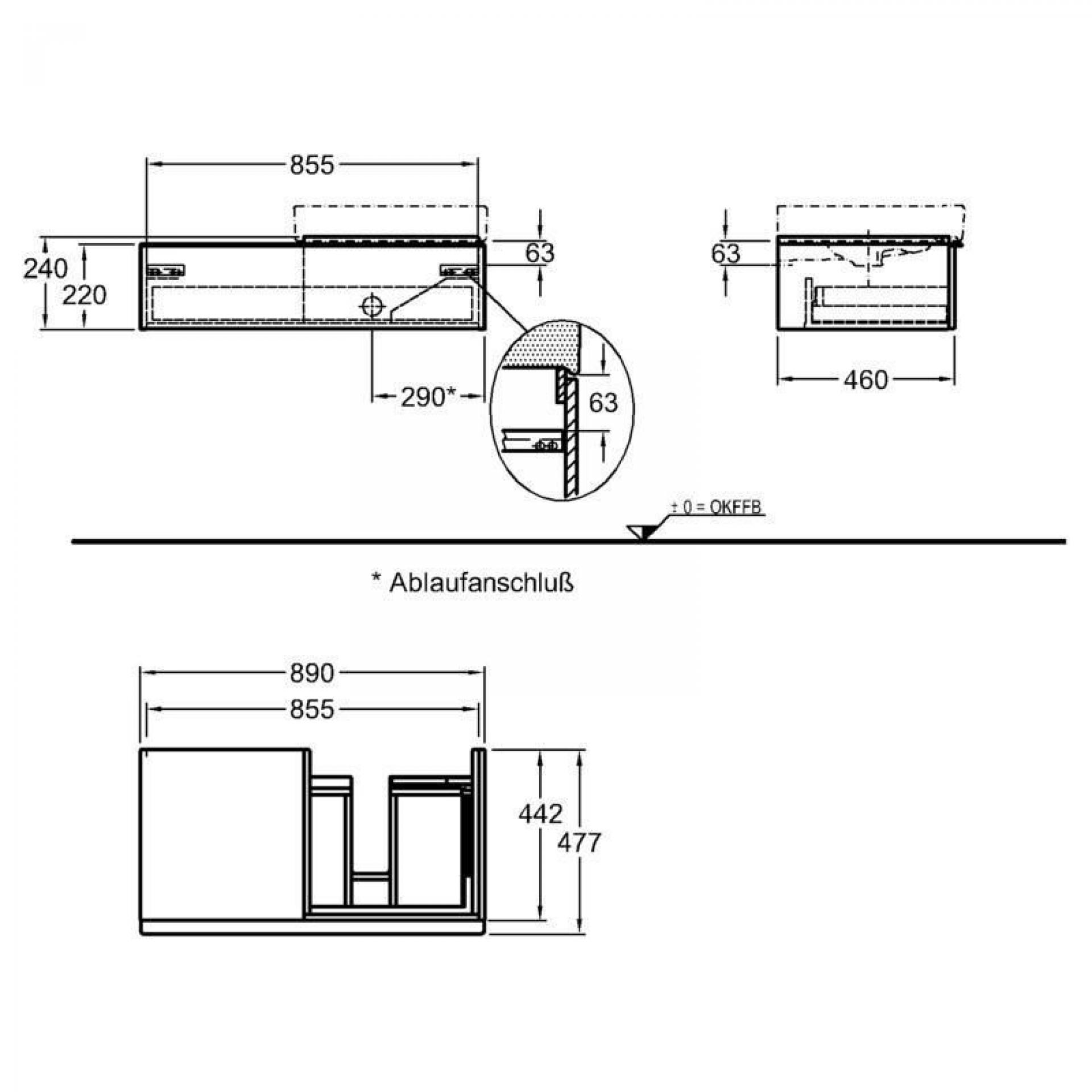 Тумба под раковину 90 см Geberit iCon 840590000 - фото Geberit (Геберит) Shop