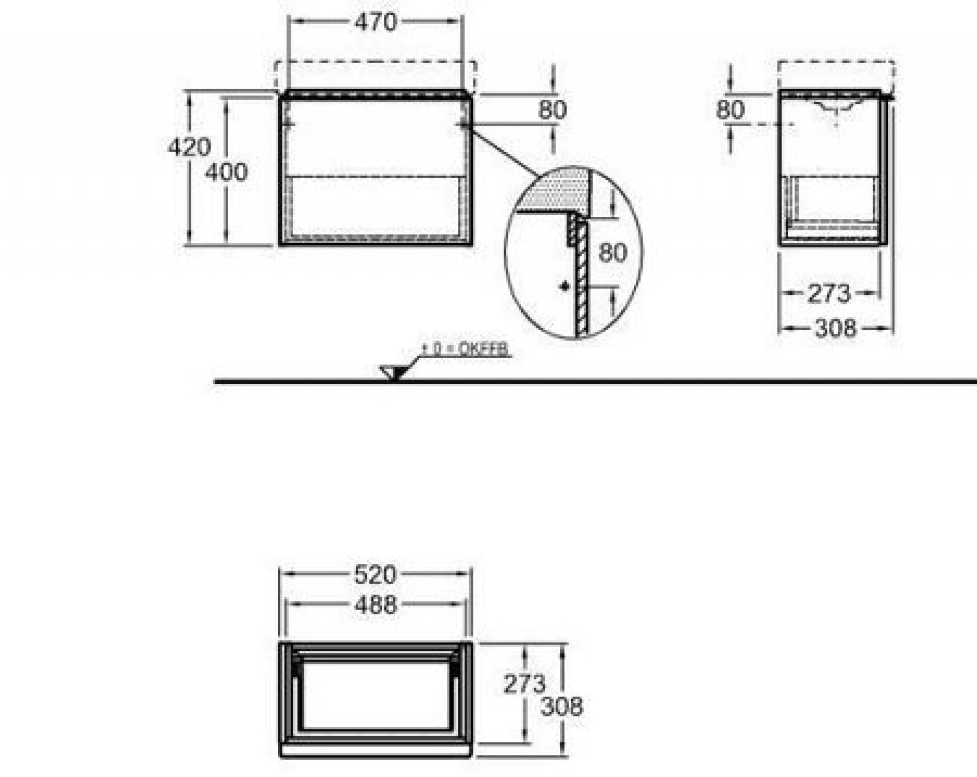 Тумба под раковину 50 см Geberit iCon XS 840052000 - фото Geberit (Геберит) Shop