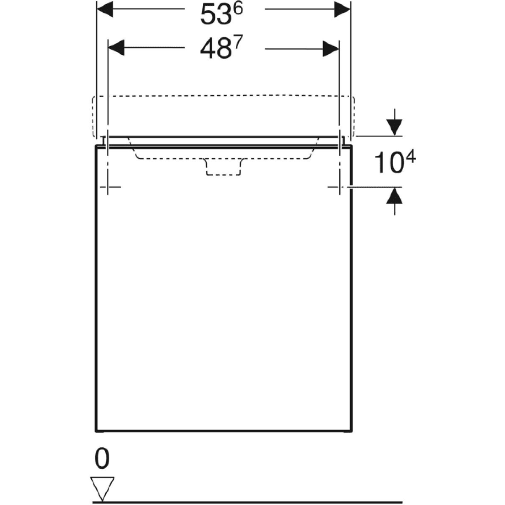 Тумба для комплекта 54 см Geberit Smyle Square 500.365.JR.1, пекан - фото Geberit (Геберит) Shop