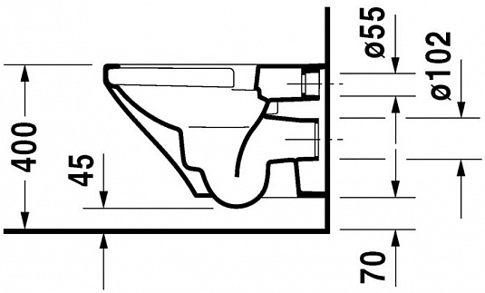 Подвесной унитаз Duravit DuraStyle 45510900A1 безободковый с крышкой-сиденьем soft close - фото Geberit (Геберит) Shop