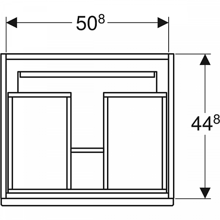 Тумба для комплекта 54 см Geberit Renova Plan 869556000, темно-серый - фото Geberit (Геберит) Shop