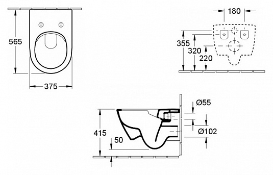 Подвесной унитаз Villeroy & Boch Subway 2.0 5614R201 alpin безободковый с тонким сиденьем микролифт - фото Geberit (Геберит) Shop