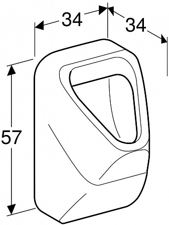 Писсуар Geberit Alivio 238000000 - фото Geberit (Геберит) Shop